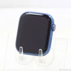 〔中古品〕 Apple Watch Series 7 GPS + Cellular 45mm ブルーアルミニウムケース バンド無し【196】