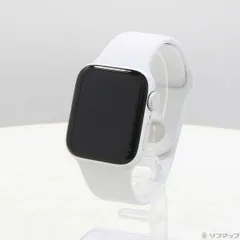 〔中古品〕 Apple Watch SE 第2世代 GPS 40mm シルバーアルミニウムケース ホワイトスポーツバンド【295】