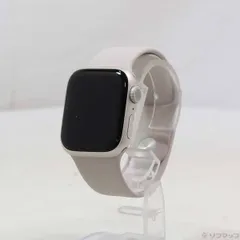 〔中古品〕 Apple Watch Series 8 GPS 41mm スターライトアルミニウムケース スターライトスポーツバンド【352】