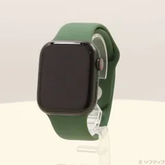 〔中古品〕 Apple Watch Series 7 GPS + Cellular 45mm グリーンアルミニウムケース クローバースポーツバンド【258】