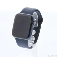 〔中古品〕 Apple Watch Series 6 GPS + Cellular 44mm ブルーアルミニウムケース ディープネイビースポーツバンド【377】