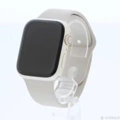 〔中古品〕 Apple Watch Series 8 GPS + Cellular 45mm スターライトアルミニウムケース スターライトスポーツバンド【276】