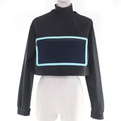 未使用品◇FENDI フェンディ 2022年製 FAN108 裏地ロゴ柄 ラバーロゴワッペン付 クロップド ウインドブレーカー プルオーバー XS 正規品 未使用品◇FENDI フェンディ 2022年製 FAN108 裏地ロゴ柄 ラバーロゴ