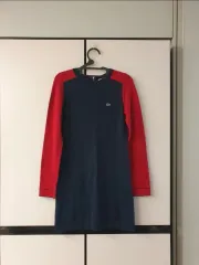 ラコステ ネイビー/レッド ニット ONE PIECE 34