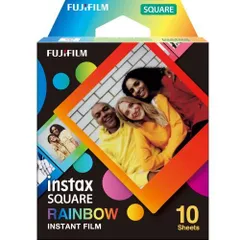 FUJIFILM/富士フイルム チェキ インスタントカラーフィルム instax SQUARE RAINBOW 10枚入
