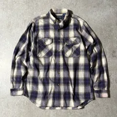 1990s "MARINO BAY" Ombre Check Flannel Shirt