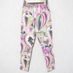 未使用 OLLEBOREBLA オレボレブラ アルベロベロ ぶたさんプリント イージーパンツ レギパン 538885 サイズM パープル レディース 古着 中古 USED