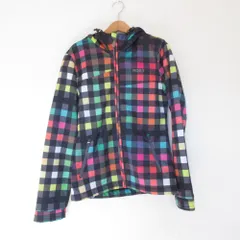 美品 ROXY ロキシー チェック スキー スノーボード ウェア ジャケット M マルチカラー レディース 古着 中古 USED