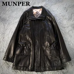 美品 90s ユーロ古着 MUNPER スペイン製 羊革 レザー ハーフコート 2025年最新】munper レザー コートの人気アイテム - メルカリ