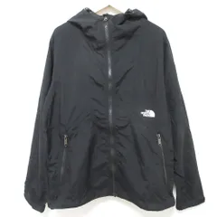良品 THE NORTH FACE ノースフェイス コンパクトジャケット ナイロン パーカー ブルゾン NPW71830 サイズL ブラック レディース 古着 中古 USED
