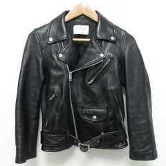 美品 beautiful people ビューティフルピープル ラムレザー ダブルライダースジャケット サイズ150 ブラック レディース 古着 中古 USED