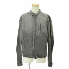 【ARMANIEXCHANGE】デニムシングルライダースジャケットのサムネイル