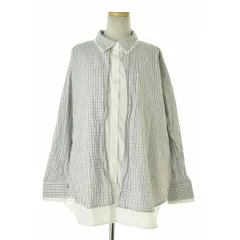 【KBF】25AW KBA6-23R080 チェックレイヤードBIGシャツ長袖シャツ