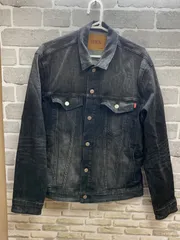 A【A23-44】◇   EDWIN   Lサイズ　デニムジャケット　黒色