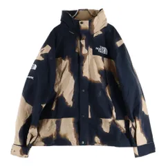 SUPREME (シュプリーム) ×THE NORTH FACE Bleached Denim Print Mountain Jacket ノースフェイス ブリーチデニムプリント フーデッド マウンテンジャケット マルチカラー NP52100I