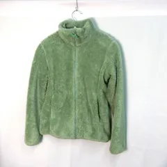 UNIQLO ユニクロ ファーリーフリースフルジップジャケットすっきり長袖 グリーン Mサイズ ◇〇