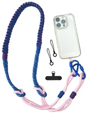 [Oumino] スマホストラップ ショルダー 携帯ストラップ スマホ iPhone 対応 ショルダーストラップ バッグストラップ 肩掛け 極太 130cm 編み込み カメラ ネックストラップ 首掛け 分割可能 アウトドア おしゃれ 全機種対応