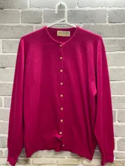 A【A21-75】◇ BRAEMAR 107/42サイズ　ニットカーディガン　ピンク紫色