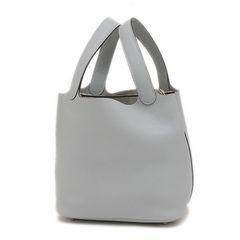 エルメス ピコタンロック MM 22 トリヨン エトゥープ シルバー金具 D