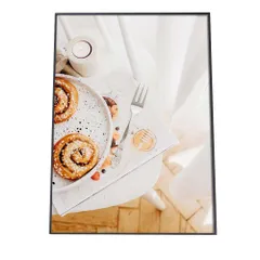 【A4サイズ（約21x30cm）】【an-poster-487】パン 料理 食品 ポスター 朝食 インテリア 飲食店 スーパー キッチン 旅館 ホテル ロビー 料理 食べ物 フード ドリンク  縦