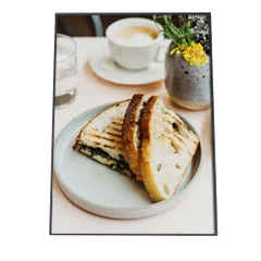 【B3サイズ（約36x51cm）】【an-poster-489】パン 料理 食品 ポスター 朝食 インテリア 飲食店 スーパー キッチン 旅館 ホテル ロビー 料理 食べ物 フード ドリンク  縦