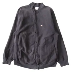 80's 中期 USA製 CHAMPION チャンピオン REVERSE WEAVE リバースウィーブ スウェット カーディガン ジャケット ブルゾン XL 黒 メンズ 古着 中古 USED