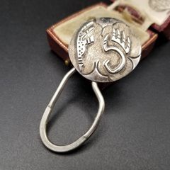 中古 ホピ族 ベアパウ シルバー マネークリップ インディアン