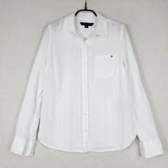 トミーヒルフィガー レディース 白 長袖 シャツ (XS)