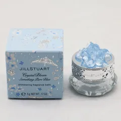 新品未開封 ジルスチュアート クリスタルブルーム サムシングピュアブルー シマリング フレグランスバーム  5g CR7-12-03-16B