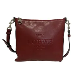 LOEWE(ロエベ) ショルダーバッグ ヘリテージ ボルドー ミニバッグ/ストラップ着脱可 レザー
