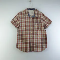 サースデーアイランド メンズ105 バイカラー CHECK シャツ K9404