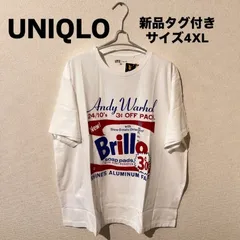 ユニクロ UNIQLO Tシャツ コラボ アンディ･ウォーホル UT ティーシャツ 4XL ホワイト メンズ 白 大きなサイズ