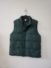 ヘンリーコットンズ 緑色 ダウン ベスト 110