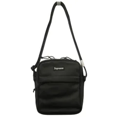 未使用 24aw Supreme シュプリーム Leather Shoulder Bag レザー ショルダー バッグ 鞄 ポシェット ボックスロゴ 黒 ブラック メンズ 古着 中古 USED
