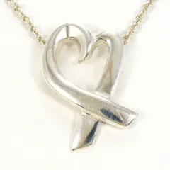 ティファニー　ラビングハート　シルバー　ネックレス　necklace　総重量約2.4g　約42cm