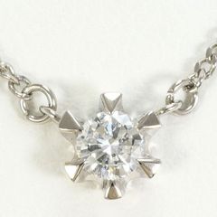 ジュエリーマキ プラチナ(Pt850) 一粒ダイヤモンド0.43ct ネックレス