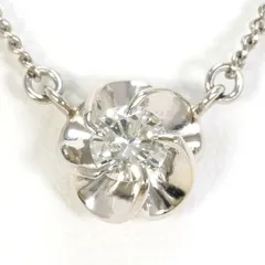 PT900　PT850　ネックレス　necklace　ダイヤ　0.19　総重量約4.8g　約45cm
