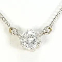 PT900　PT850　ネックレス　necklace　ダイヤ　0.28　鑑定書　総重量約2.8g　約40cm