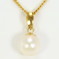 K18YG　ネックレス　necklace　パール（真珠）　総重量約2.5g　約40cm