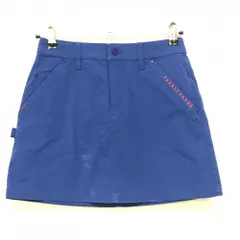 パーリーゲイツ スカート ブルー 無地 ロゴ刺しゅう レディース 00(XS) ゴルフウェア PEARLY GATES
