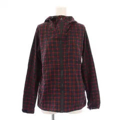 ザノースフェイス THE NORTH FACE COMPACT JACKET コンパクトジャケット ナイロン アウター フード ジップアップ チェック柄 M 赤 レッド 紺 ネイビー NPW11170 /BB