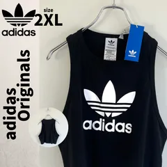 ☆ビッグトレフォイルロゴ adidas Originals タンクトップ 黒T