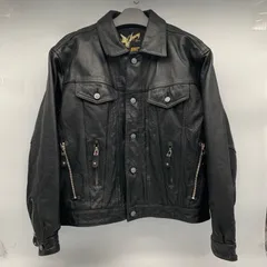 EF1205-5-2 EDWIN COMPANY エドウイン韓国製  レザージャケット 黒 size L