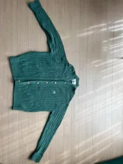 SATUR セター ブークレ オーバーサイズ カーディガン(xl)