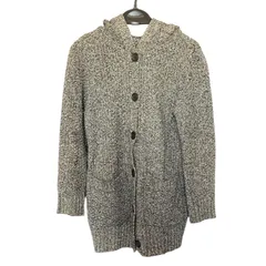 Z1664  エムプルミエ M-Premier パーカー ニット セーター ガウン カーディガン グレー レディース38