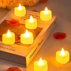 新品 DFsucces LEDキャンドルライト 24個セット 癒しの灯り 暖かい黄色の光 安全 省エネ 長持ち 便利 電池付き 写真影 クリスマス 結婚式 誕生日 念日 パーティー プロポーズ プレゼント 室内・室外飾り （ハート型 暖黄光 24個)