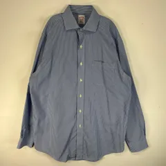 古着 ブルックスブラザーズ Brooks Brothers 長袖シャツ ストライプ REGULAR FIT 胸ポケ M  ブルー系 マルチカラー メンズ