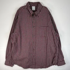 古着 ブルックスブラザーズ Brooks Brothers 長袖シャツ 胸ポケ REGENT ボタンダウン XL  レッド系 チェック メンズ