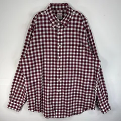 古着 ブルックスブラザーズ Brooks Brothers 長袖シャツ チェック 346 胸ポケ L  レッド系 マルチカラー メンズ