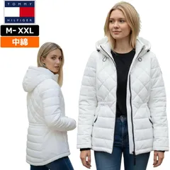 【サイズ選択可】TOMMY HILFIGER トミーヒルフィガー レディース 中綿ジャケット 1781605 ホワイト 軽量 防寒 ブルゾン アウター トップス パーカー フーディー ゴルフウェア 新品【サードウェイブ ゴルフ＆スポーツ メルカリShops店】